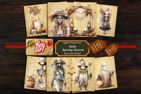 Boho Spooky Season Digital Pages: Creative Guide