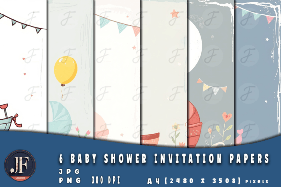 Charming Baby Shower Invitation Papers for Memorable Celebrations