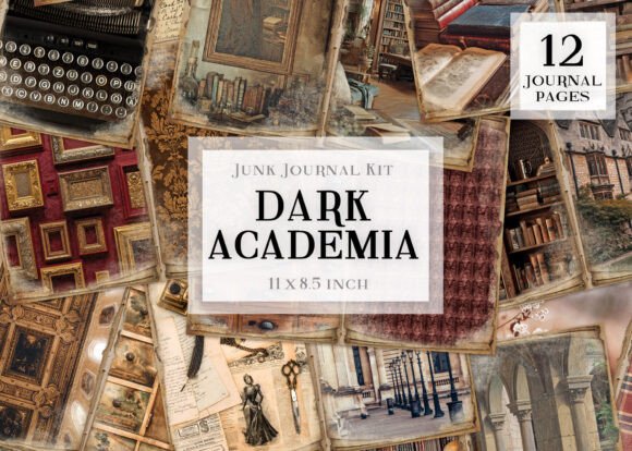 Curate Your Visual Library with the Dark Academia Junk Journal Kit