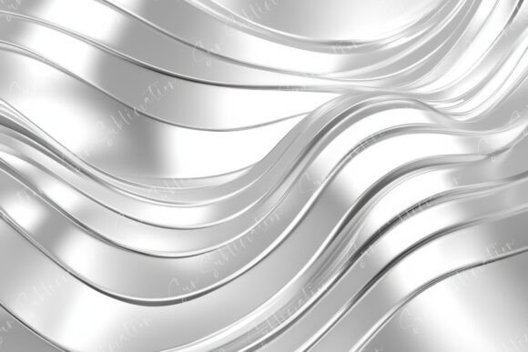Elevate Your Visuals with Abstract Silver Waves