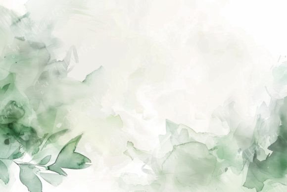 Embrace Nature with Abstract Green Watercolor Backgrounds