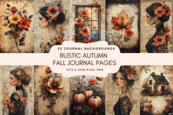 Embrace the Season: Working with Rustic Autumn Fall Digital Paper