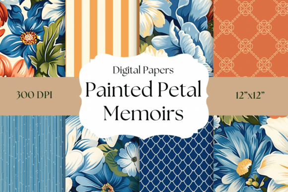 Exploring Bold Floral & Patterned Digital Paper