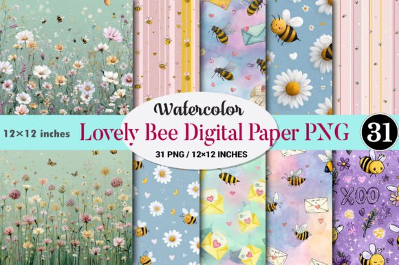 Exploring the Charm of Lovely Bee Digital Paper