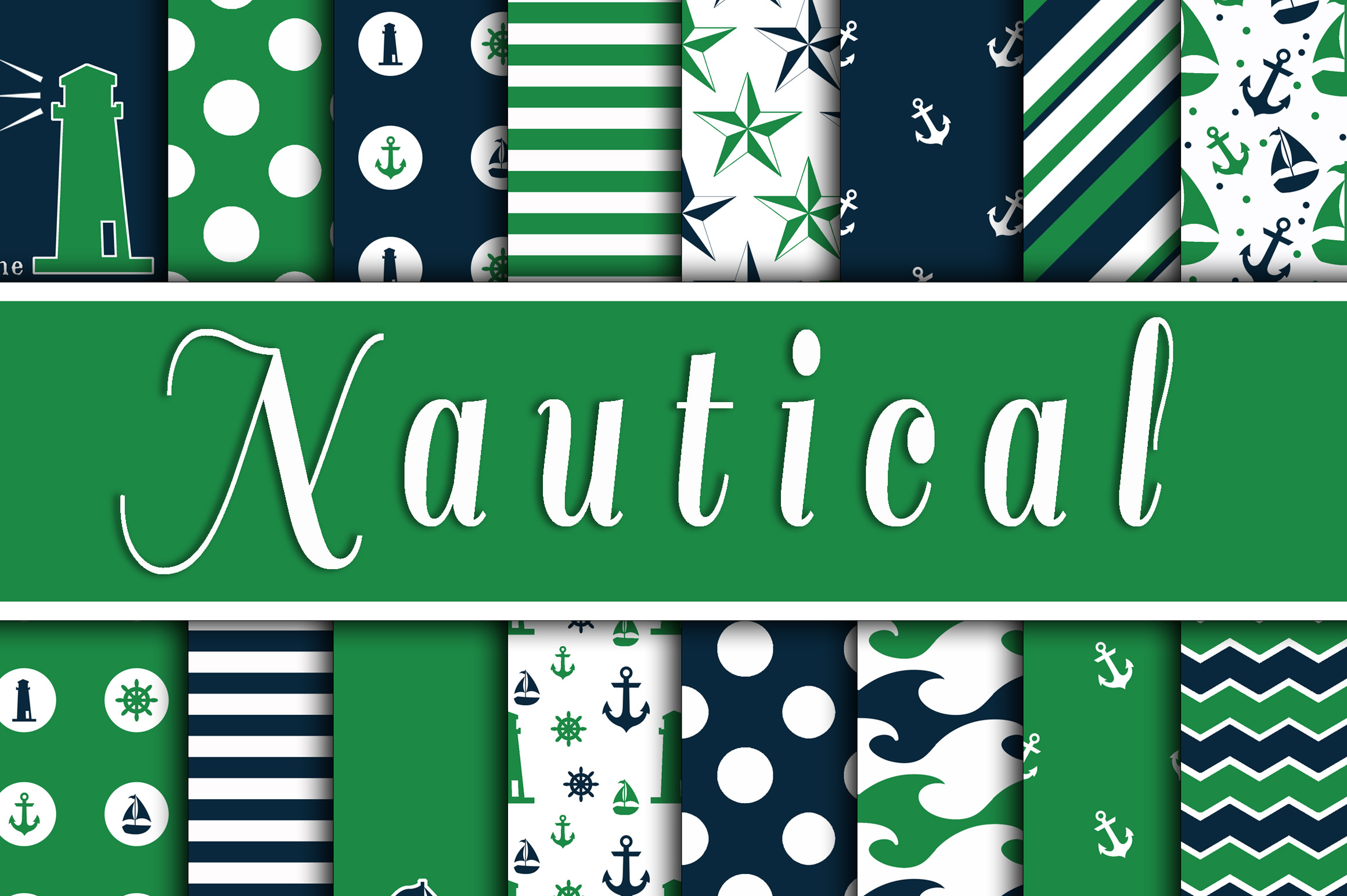Green and Navy Nautical Designs: Beyond the Pattern