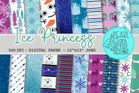 Ice Princess Digital Paper: A Designer's Guide to This Frozen-Inspired Collection