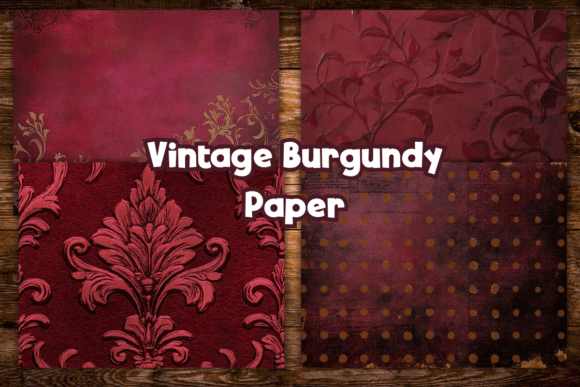 The Enduring Charm of Vintage Burgundy Background Paper