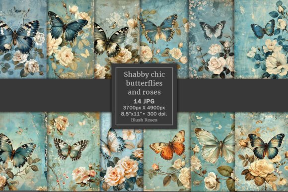 Timeless Romance: Designing with Shabby Chic Butterflies & Roses