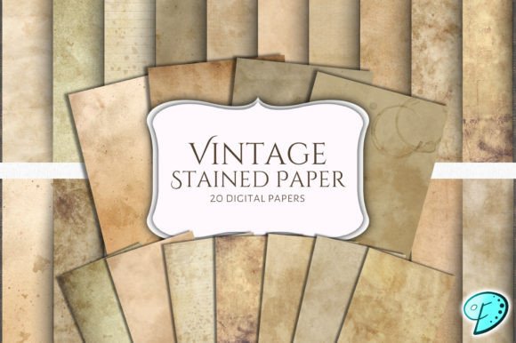 Timeless Textures: Unpacking the Vintage Stained Paper Bundle