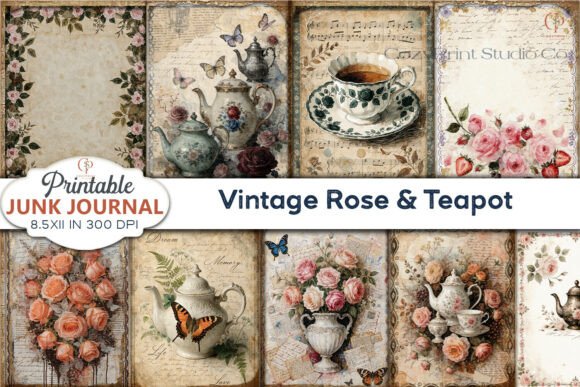 Unleash Your Creativity with Vintage Rose & Teotop Junk Journal Pages