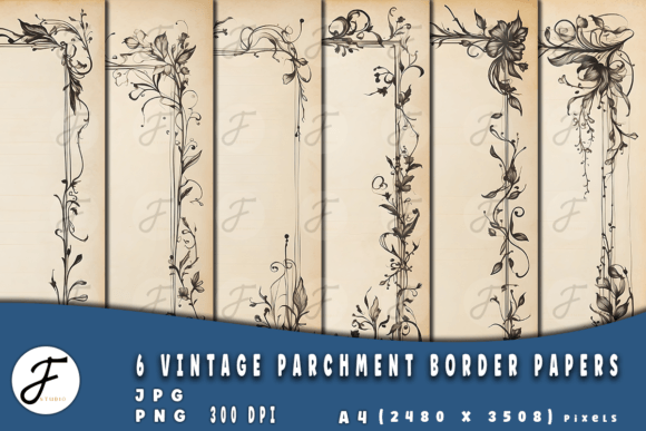 Unlocking Timeless Design with Vintage Parchment Border Papers